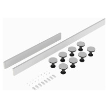 Shower Tray Leg Set - White - For 1100mm-1200mm Rectangular Resin Trays