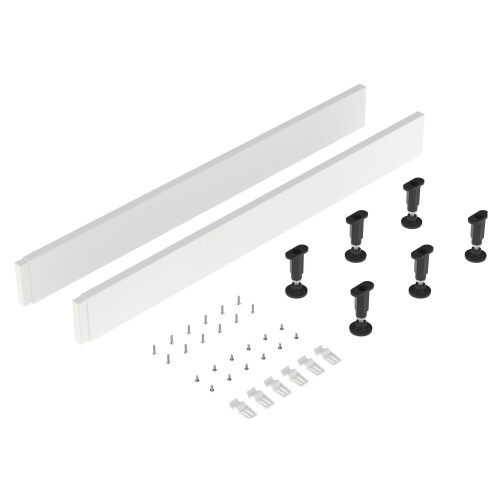 Balterley Shower Tray Leg Set & Plinth Kit - White - 1000mm Panel