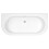 Balterley 1700 x 750 Curved Back To Wall Bath & Panel 5