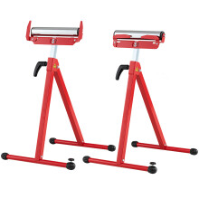 2-Pack Folding Roller Stands Roller Heads & Edge Guides For Table Saw