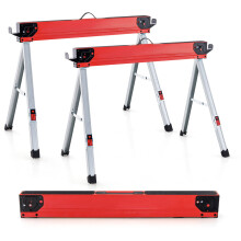 2 Pack Portable Sawhorses With Folding Design Saw Horses Load 500 kg