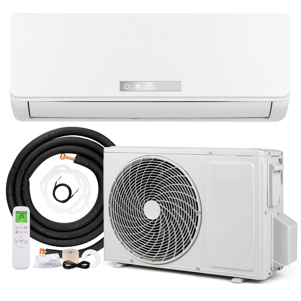 Costway 12000 Btu Mini Split Air Conditioner & Heater Ac Cools Up To 70
