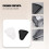 100Pcs Cake Slice Plastic Clear Cupcake Container Cheesecake Box with Blister Box with Black Bottom 6