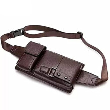 Herren-Schultertaschen aus Leder, Brusttaschen, wasserabweisend