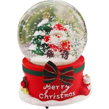 Globo de agua ligero, globo de nieve, bola de cristal, musical navideño D