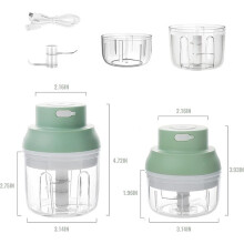 KAPAK-elektrische mini-voedselhakker: draagbare knoflookhakker van 250 ml