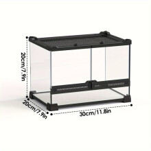 Terrarium en verre (1 pièce) pour reptiles et amphibiens