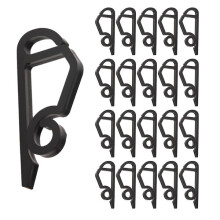 Paquete de 120 clips para luces navideñas de exterior - Resistentes a la intemperie
