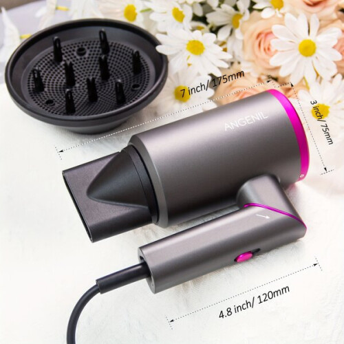 Ιονιστικό πιστολάκι μαλλιών 1800W με αξεσουάρ