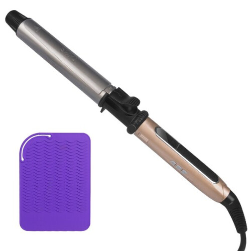 USHOW curling iron with tourmaline ceramic technology and
