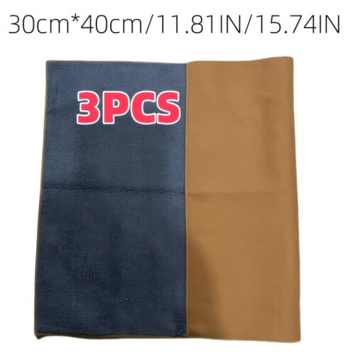1pc Double-Sided Microfiber Plaid Cloth for Windows Cars Home