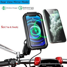 (Päivitetty Mirror S) Vedenpitävä langaton moottoripyörän laturi