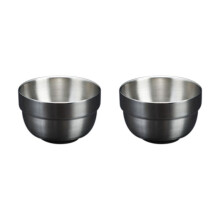 80 Ml Sake-Becher Aus Edelstahl, Doppelschichtig, -Weißweinbecher für Tee, Wasserbecher, Küchentrinkgeschirr im Industriestil, B