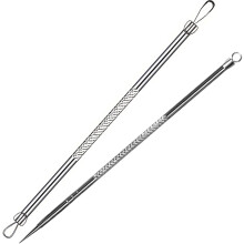 (2pcs) 2piece Teenitor Pimple Extractor Acne Treatment Tool Surgical Grade Blackhead Comedone Removal Tool for Face Nose Blackhead Extr