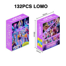 (A) 132 Pcs K-Pop Photo Cards Set Korean Idol Devil Hunter Game Toy Collection Gift Party Favors Lomo Card Pack