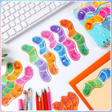 100 Pcs Worm Bookmarks Bulk for Kids End of the Year Gifts for Students Back to School Bookmarks for Book Lovers Bookish