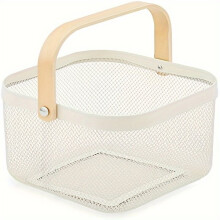 Metallnetztaschen mit Holzgriffen