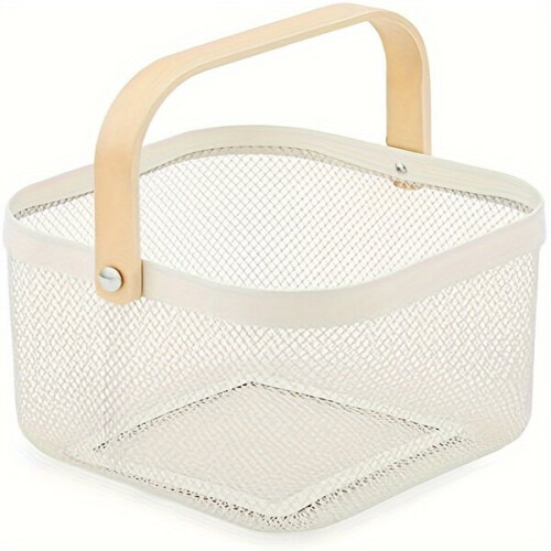 Metallnetztaschen mit Holzgriffen