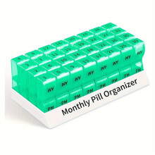 Monatliche Pillendose, grün