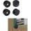 Spiegelclips, Spiegelbefestigungsclips, 4er-Pack, ve 1