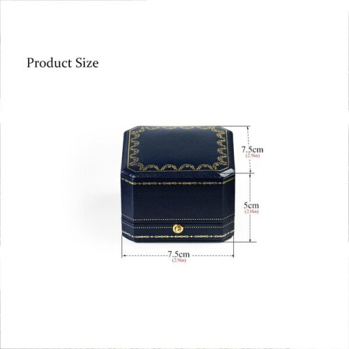 1pc engagement ring box jewelry gift box octagonal ring