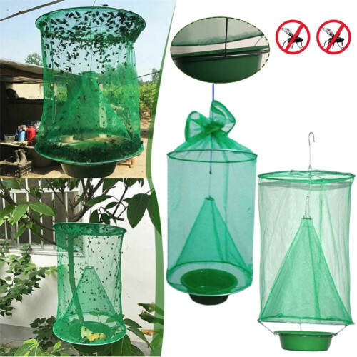 (Flat)Fly Bag Trap Catcher Insect Killer Bug Wasp Flies Pest Control Trapper Insect 2