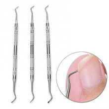 (3pcs) 1/3pcs Toe Nail Care Hook Ingrown Double Ended Ingrown Toe Correction Lifter File Manicure Pedicure Toenails Clean Foot Tool
