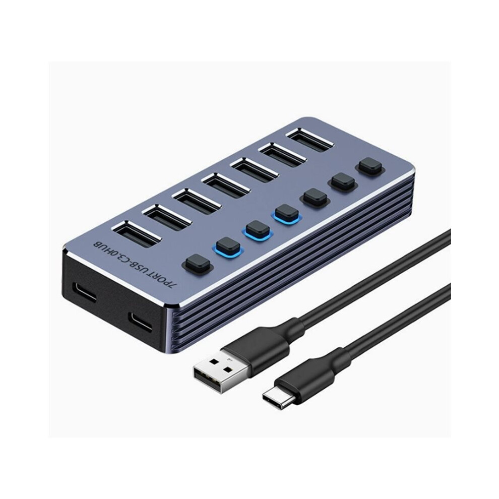 Usb 3.0 Hub 7 Splitter Off/ Power Adapter Usb Extender For Labtop Mobile Phone Tablets 4712028948573