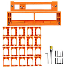 Gabarit D'Alignement pour Charnière Réglable Ouvre-Hole de Charnière Cachée Outil de Positionnement pour Installation de Porte en Bois