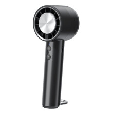 Liten Fläkt Kylning Luftkonditionering Bärbar Tyst Hög Hastighet LED-Display Hög Vindkraft USB-Laddningsfläkt Iskall