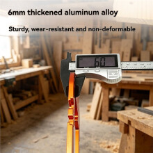Aluminum Alloy Handle-Free Grooving Curved Moulding, U-Channel Positioning, Woodworking Grooving Auxiliary Positioner