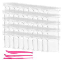 50er-Packung Weiße Lufttrocknende Modelliermasse, 508 G Weiche, Leichte Modelliermasse mit 3 Modellierwerkzeugen für Cosplay-Bastelarbeiten