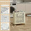 1 pc. Large Folding Laundry Trolley - Ceramic White 1