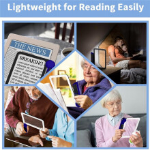 5X Magnifying Glass with Light for Reading Large Lighted Magnifier with 48 LED Light Anti-Glare