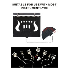Music Flip Folder Marching Band Plastic Flip Folder Portable Trumpet Music Clip Music Stand Trumpet Music Stand