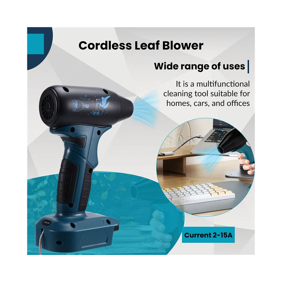Cordless Leaf Blower Electric Jobsite Air Blower For 18V Battery Brushless Handheld Portable Violent Turbo Fan 4713630017312