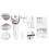Γυναικεία επαναφορτιζόμενη αποτριχωτική μηχανή 5 σε 1 για καθαρισμό ξυρίσματος 1