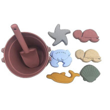 Ensemble de 8 jouets de plage en silicone pour enfants en été