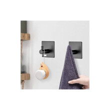 4,5 cm 4-delige zelfklevende wandhaken voor de badkamer, keukendoeken