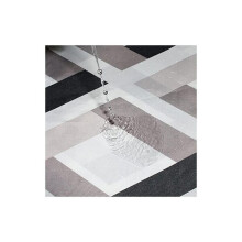 Extra large bath curtain 300 cm fabric shower curtain, anti-mildew