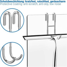 Duschhaken aus Glas, 2er-Set mit Silikon