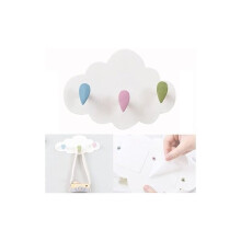 23 x 14,5 cm Kinderzimmer-Garderobenhaken, Wolken-Kleiderbügel für Kinder, Negre