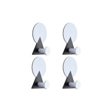(4 6 3 cm) 4-teiliges Set selbstklebender Wandhaken, Handtuchhaken fürs Badezimmer