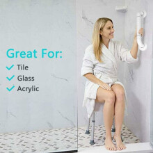 Maniglia per WC da 30 cm, maniglia di sicurezza per il bagno, in acciaio inossidabile.