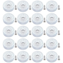 20 almohadillas redondas de silicona antideslizantes de 30 mm para protección del suelo.