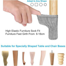 Calcetines antideslizantes para sillas, 24 unidades. Calcetines de fieltro para patas de muebles.