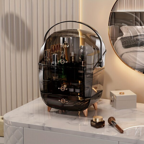 Boîte de rangement multifonctionnelle pour cosmétiques.