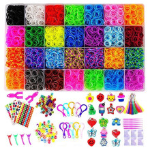Loom Bands Set for Bracelet Making Kit, DIY Arts & Crafts Gift for Kids Girls Boys Art Crafts