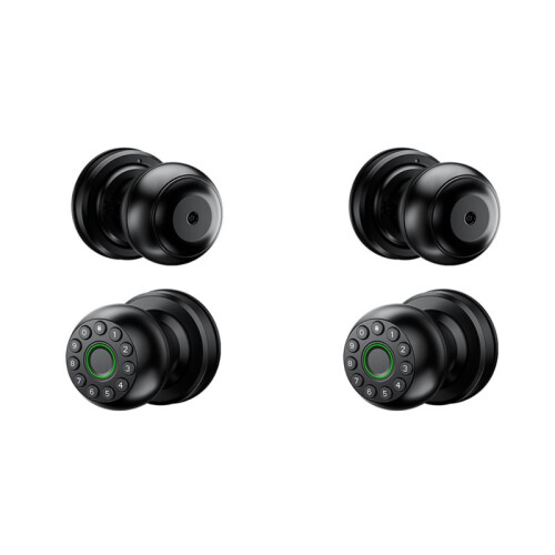 2X  Password Lock Fingerprint Door Lock App Remote Control Passcode Unlock Electronic Touchscreen Keypad Indoor