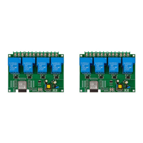 2X 4 Channel Relay Module 5V/30A AC220V WIFI  Relay Module ESP32 Development Board